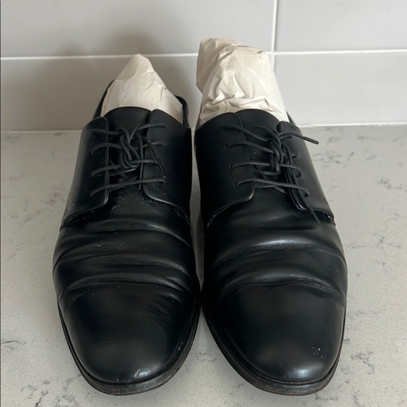 LV Louis Vuitton - Kensington Derby Black Men's Dress Shoes